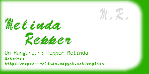melinda repper business card